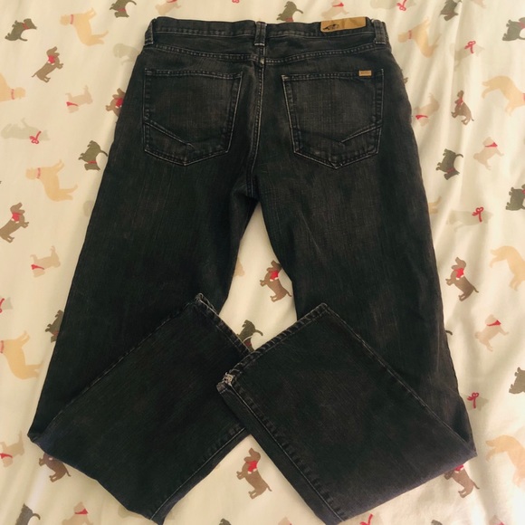 VINTAGE VANS Black Straight Leg Denim Jeans-34x34 - Picture 3 of 12